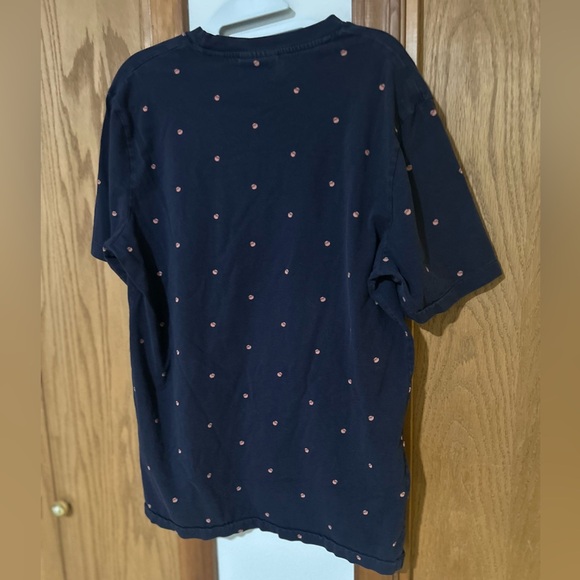 Scotch & Soda Navy Tee with Pink Dots - Picture 2 of 6